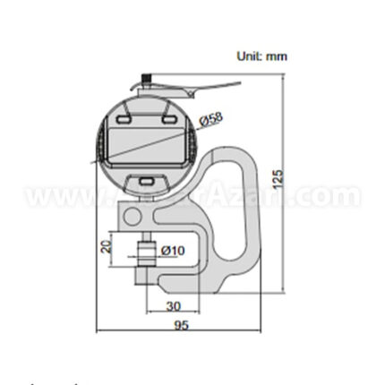 ضخامت سنج دیجیتال اینسایز 2871-10 و 10-0 میلیمتر
